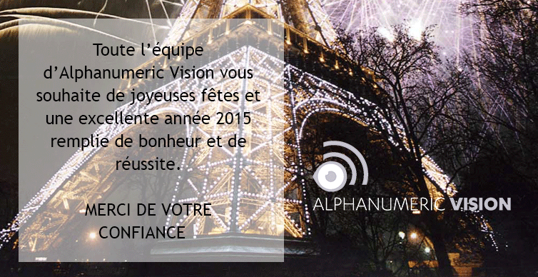 Voeux 2015 - Alphanumeric Vision Voeux 2015 - Alphanumeric Vision